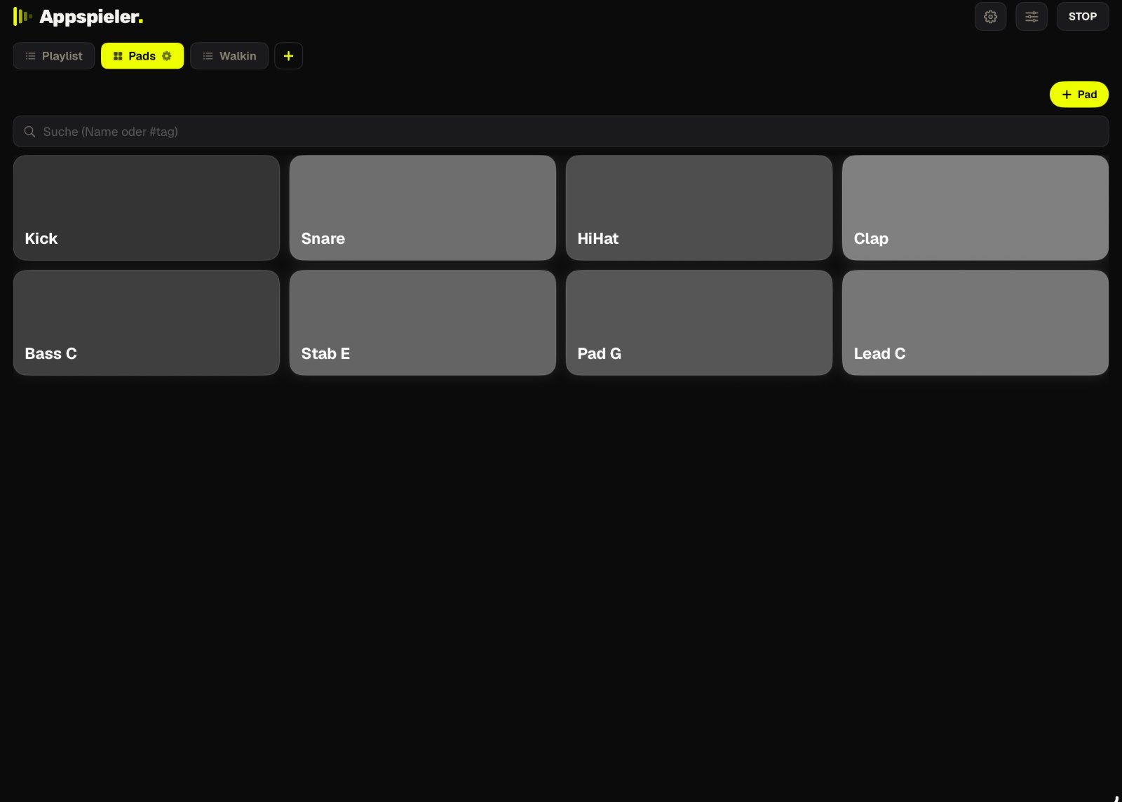 Pads auf dem iPad