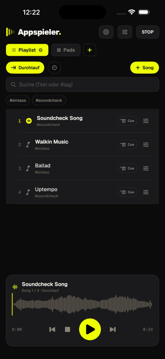 Playlist auf dem iPhone