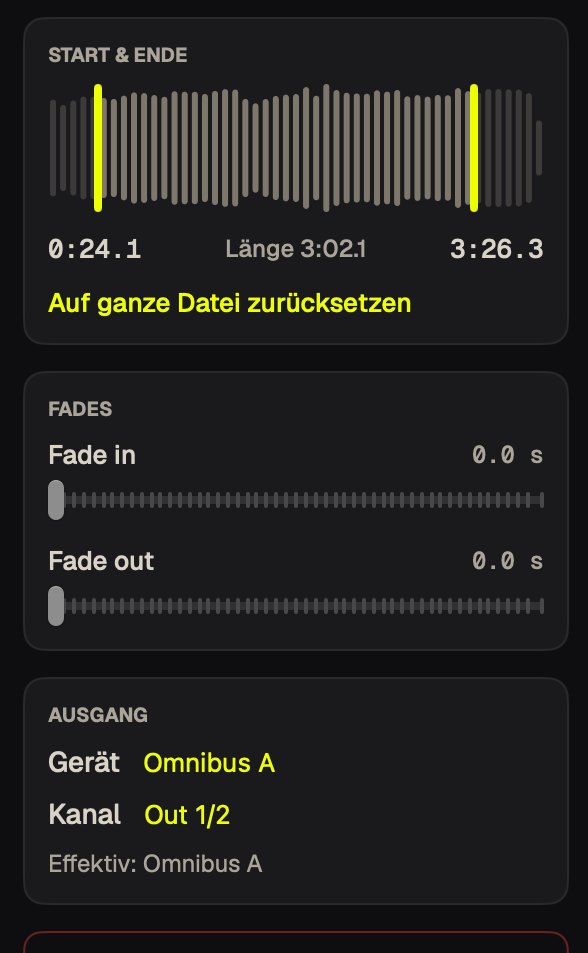 Inspector: Start und Ende